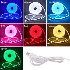 HEGEHE Dimmable Neon Led Strip, 12 V 2835 Led Strip Waterproof Diffusion Silicone Neon Flex Led Light Strip Tube For Indoor Outdoor Kitchen DIY