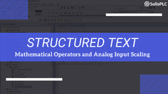 Structured Text PLC Programming | Mathematical Operators Analog ...