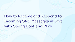 Spring Boot (How to Receive and Respond to Incoming SMS Messages in Java with Spring Boot and Plivo)