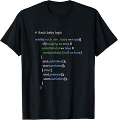 Basic Baby Logic Code Programming Funny Developer T-Shirt