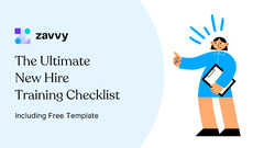 The Ultimate New Hire Training Checklist + Template | Zavvy