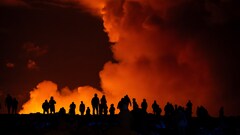 A volcano in Iceland is erupting for the fourth time in 3 months ...