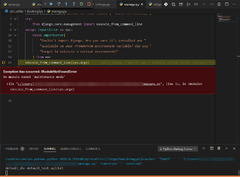 Visual Studio Code (Exception has occurred: ModuleNotFoundError)