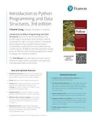 Introduction to Python Programming and Data Structures, 3rd edition