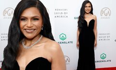 PGA Awards 2023: Mindy Kaling flaunts her stunning figure in a ...