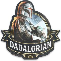 Open Road Brands Disney Star Wars Dadalorian Metal Sign (Disney Star Wars The Mandalorian)