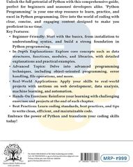 Buy Python Programming Book Online at Low Prices in India | Python ...