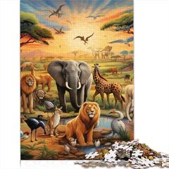 Ravensburger Animals of The Savannah (pepape Puzzles for Adults 1000 Piece Jigsaw Puzzle - African Animals, Educational Intellectual Decompressing Toy Puzzles Fun Family Game for Kids Adul)