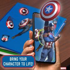 Marvel Captain America Augmented Reality Decals Peel & Stick 8 Vinyl Stickers