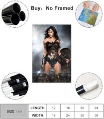 Wonder Woman Diana Prince Gal Gadot Movie Heroine 34 Bedroom ...