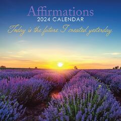 2024 Affirmations Square Calendar No Plastic 12" x 12" Planner (Rochli 2024 Motivational Inspirational Quote Photo Calendar with Nature, Mountain Scenery. Daily, Weekly, Monthly 12 Month Planner,)