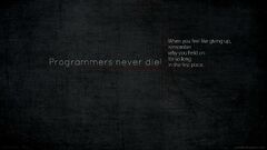 Programmers Never Die