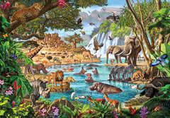 Puzzle Clementoni African Waterhole 3000 Pieces (African Waterhole by Clementoni)