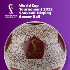 Capelli Sport FIFA World Cup Qatar 2022 Play Bright Soccer Ball (Capelli Sport FIFA World Cup Qatar 2022 Tournament Soccer Ball Souvenir Display, Officially Licensed Futbol for Youth and Adult Soccer Players)