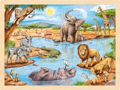 Goki Wooden Puzzle African Savannah (African Savannah Puzzle)