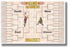 March Madness Bracket Chart - New Sports NCAA Basketball (March Madness Bracket)