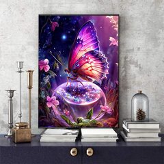 Butterfly Diamond Painting Kit (Sun Flowergb - Diamond Painting,Butterflies Diamond Painting Kit For Adult,DIY Diamond Kits,Full Round Diamond,Mushrooms Diamond Painting Kit)