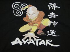 Adult Avatar the Last Airbender Ang Anime Character (Men's Licensed Character Avatar The Last Airbender T-Shirt)