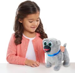 Disney Junior Puppy Dog Pals Adventure Pals Plushie Walking and Barking Bingo (Puppy Dog Pals Surprise Action Figure Bingo Officially Licensed Kids Toys for Ages 3 Up Gifts and)