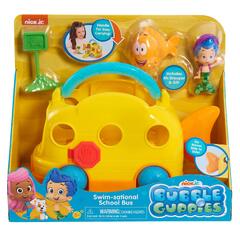 Bubble Guppies Swim-sational School Bus Vehicle Set (Fisher-price Bubble Guppies Swim-sational School Bus Play Set)