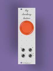 Winterbloom Big Honking Button Sample Player (V2) - Black Panel with Orange Button