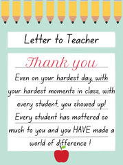 Thank You Notes for Teachers - Lemon8 Search