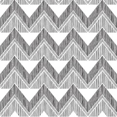 Abstract geometric seamless pattern. doodle zig zag line ...