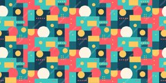 Premium Vector | Abstract geometric seamless pattern with simple ...