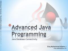 Advanced Java Programming (Java)