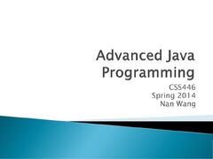 Advanced Java Programming - ppt