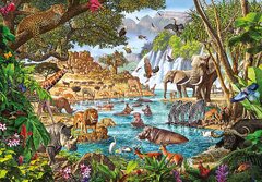 Puzzle Clementoni African Waterhole 3000 Pieces (Jungle Five Mgl Meiklejohn)