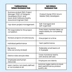 Agile Software Development Team Structure