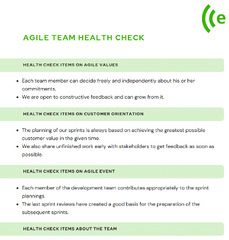 Team Health Check Agile: A template for your team & organization