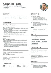 8 Python Developer Resume Examples & Guide for 2024