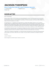 24 Professional Web Developer Cover Letter Examples and Template ...