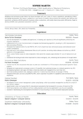 10 Python Stack Developer Resume Examples & Guide for 2024