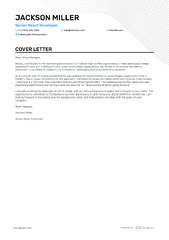 8 Professional React Stack Developer Cover Letter Examples ...