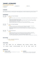 11 Stack Developer Resume Examples & Guide for 2024