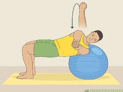 How to Do a Bridge Exercise With an Exercise Ball (with )