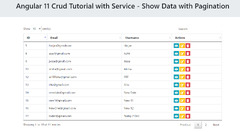 Angular 11 CRUD Tutorial with Service - Show Data with Pagination (DataTables)