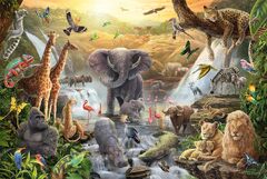 Schmidt Animals in Africa 60 Piece Jigsaw Puzzle