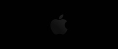 Apple logo , Minimal logo, 5K, Dark background