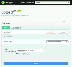 Swagger with multipart/formdata .NET Core 6 (Swagger)