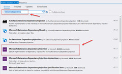 NET Core Dependency Injection with constructor parameters