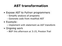 PPT - Implementation of the Python Bytecode Compiler PowerPoint ...