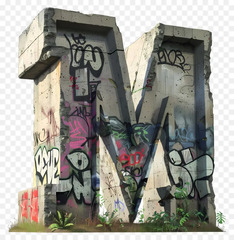 Letter%20M%20-%20Graffiti%20Letter%20M%20on%20Concrete%20-%20CleanPNG%20/%20KissPNG