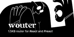 wouter 1.5kb router for react and preact