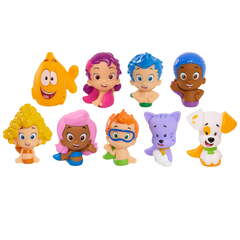 Bubble Guppies Deluxe Bath Toy Set, Includes Molly, Gil, Deema, Mr.Gupper, and Bubble Puppy Water Toys, Kids Toys for Ages 3 Up, Gifts and Presents (Bubble Guppies Nick Jr Deluxe Water Squirter Set)