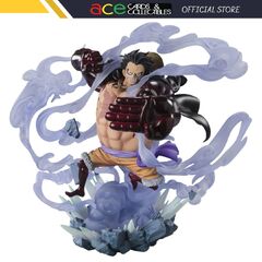 One Piece Monkey D. Luffy Figure -Gear 4 Battle of Monsters on Onigashima (Bandai "One Piece" Figuarts Zero Monkey D. Luffy Gear Fourth Leo Bazooka)