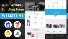 Responsive Landing Page Using HTML CSS And JavaScript (Part-1).